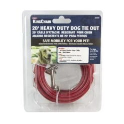 HEAVY-DUTY CABLE DOG TIE OUT PKG