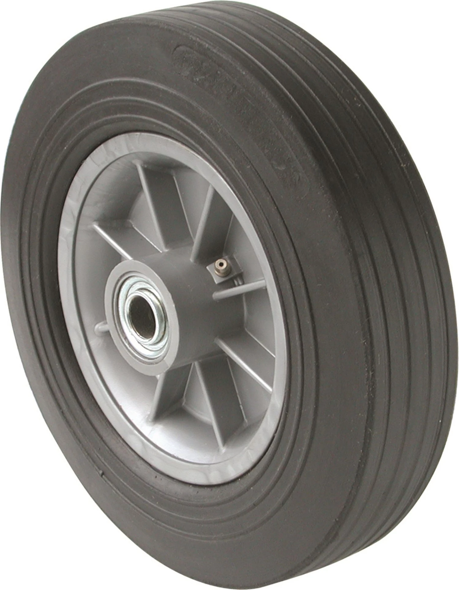 10-Inch Hand Truck Replacement Wheel, Solid Rubber, 2-1/2-Inch Ribbed Tread, 5/8-Inch Bore Offset Axle 3 10-Inch Hand Truck Replacement Wheel, Solid Rubber, 2-1/2-Inch Ribbed Tread, 5/8-Inch Bore Offset Axle