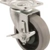 Caster 4" X 1-1/4" Swivel Brake Tpr Grey