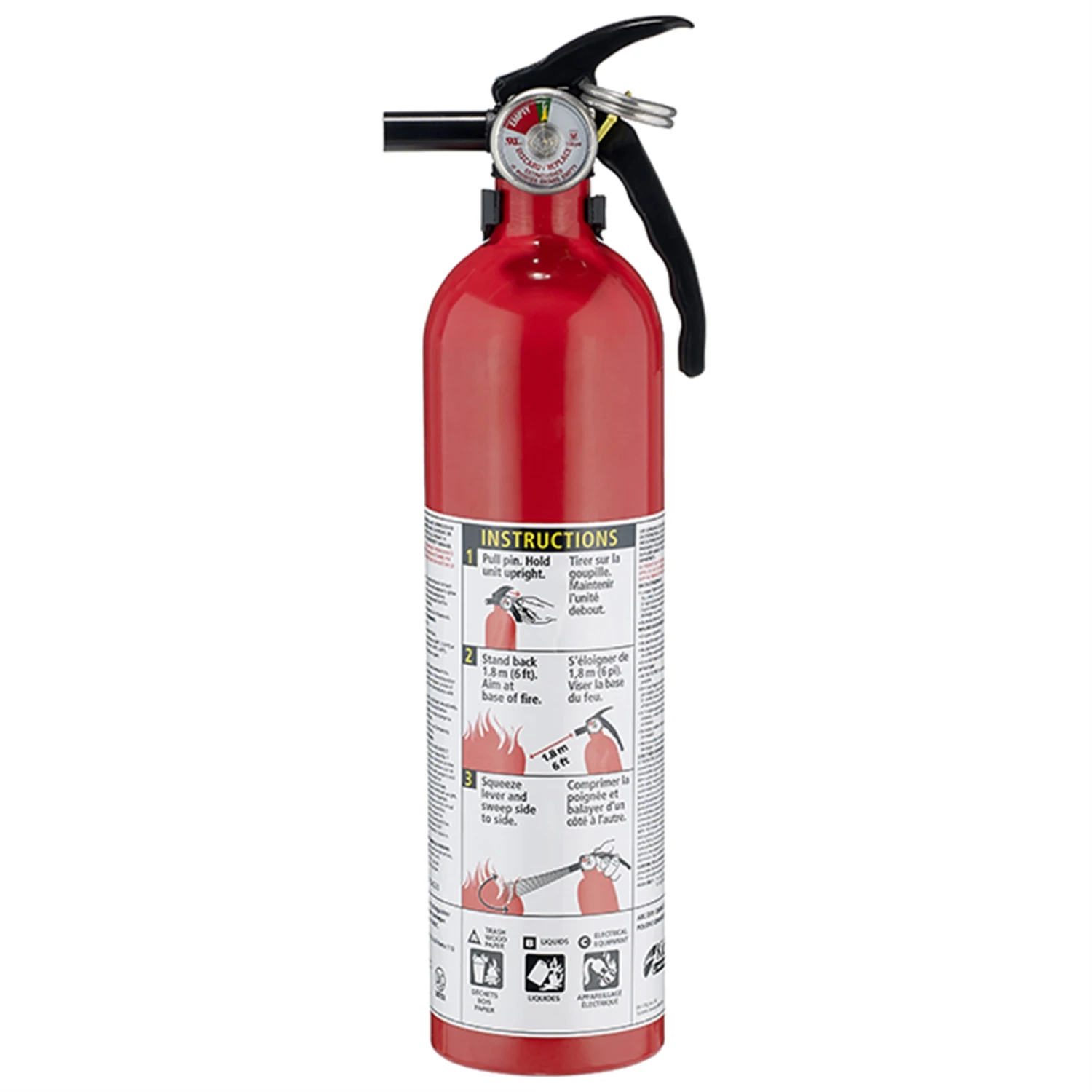 1-A:10-B:C Multipurpose Home Series Red Fire Extinguisher 3 1-A:10-B:C Multipurpose Home Series Red Fire Extinguisher