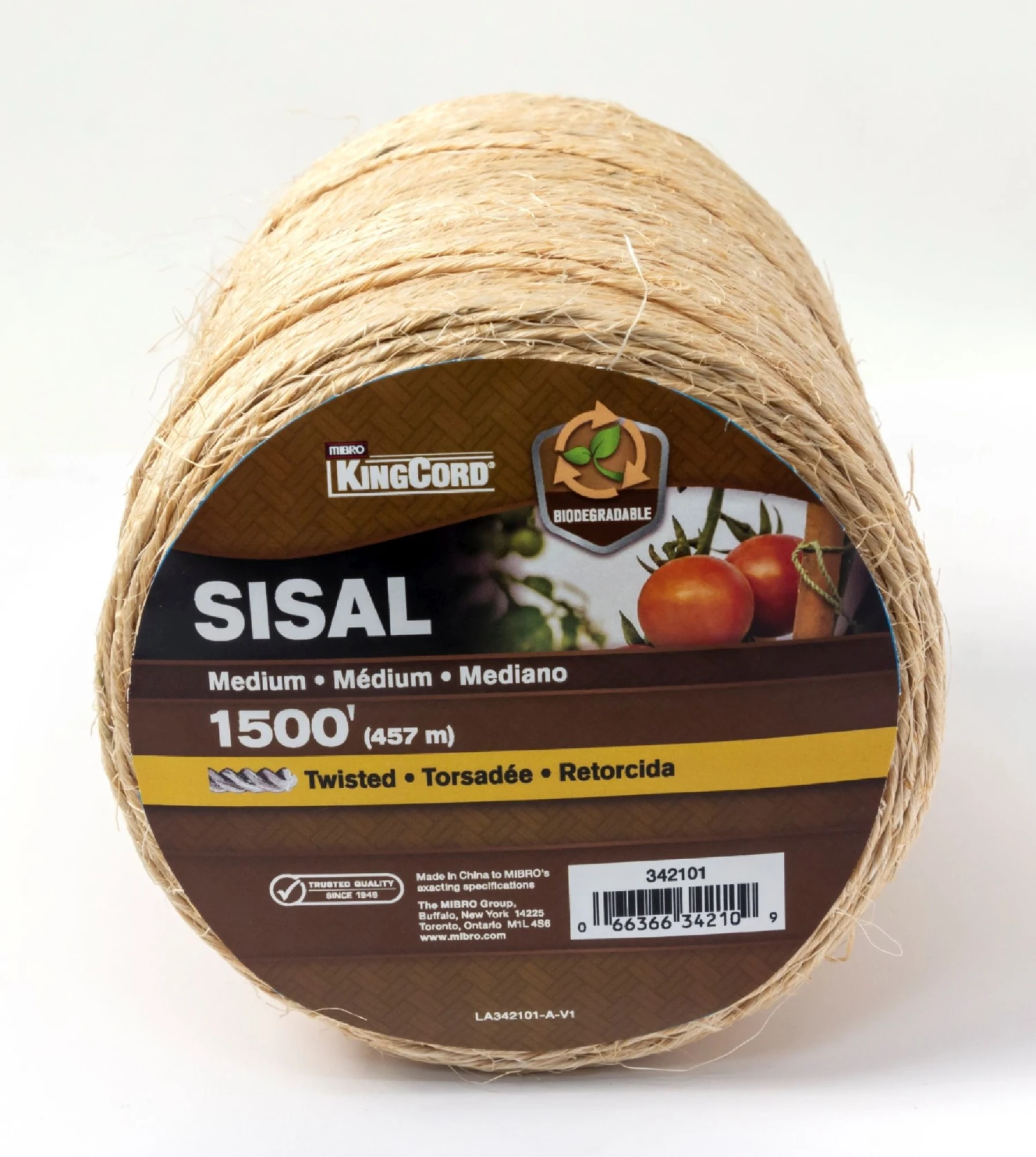 MEDIUM 1500' 1PLY SISAL TWIST TWINE 4 MEDIUM 1500' 1PLY SISAL TWIST TWINE - Image 2
