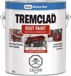 Rust-Oleum Tremclad Rust Paint Medium Blue 3.78L