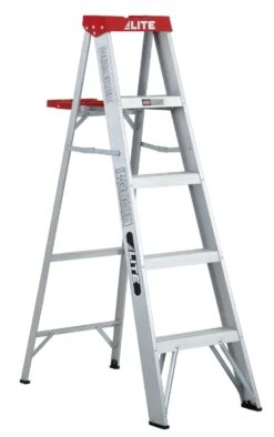 5' ALUMINUM STEP LADDER| TYPE 3| 200 LB LIMIT WITH PAIL TRAY