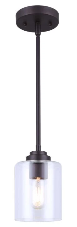 Canarm Montebello 1-Bulb Light Pendant- Oil Rubbed Bronze