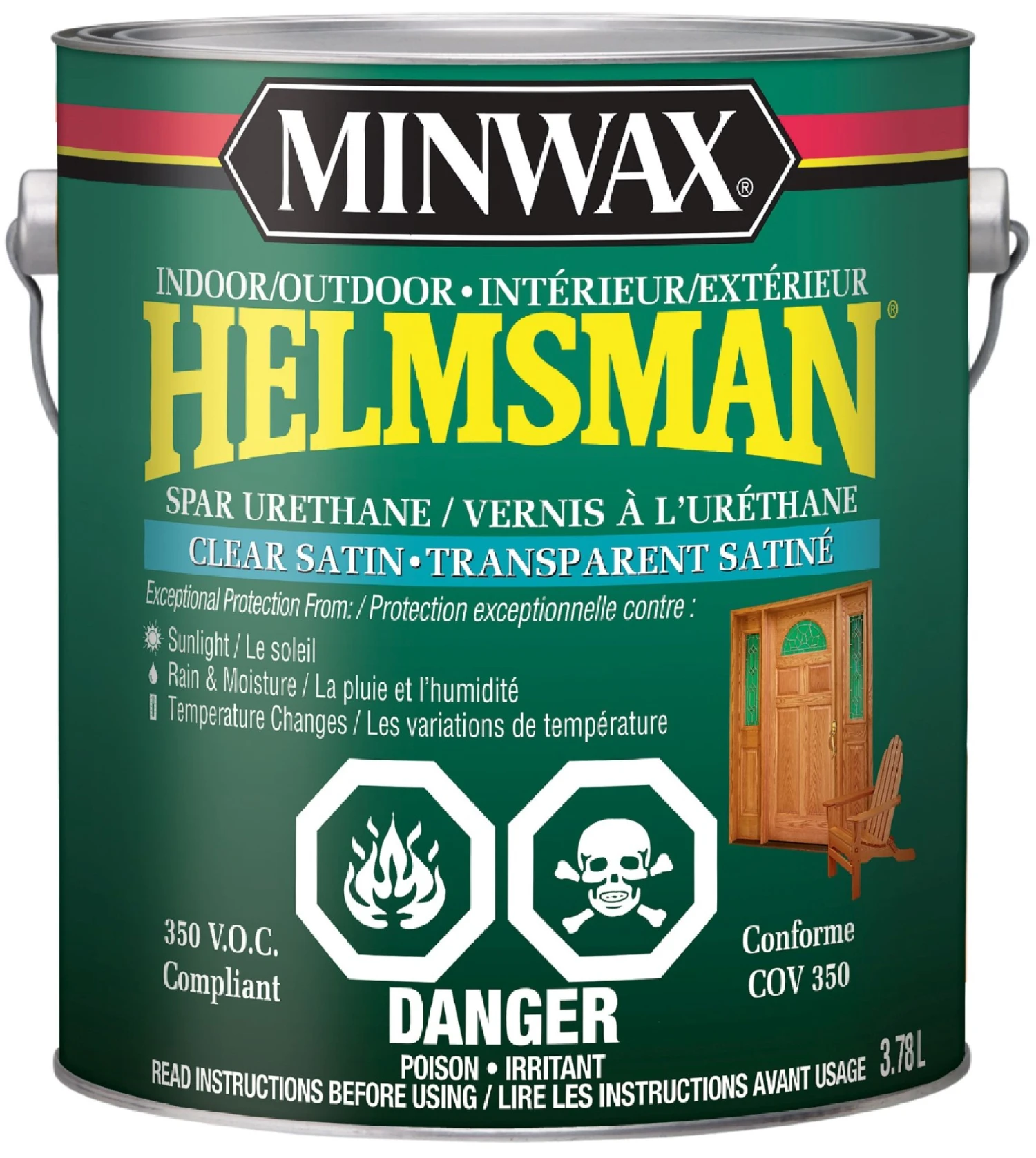 STAIN MINWAX HELMSMAN CLEAR SATIN 1G 3 STAIN MINWAX HELMSMAN CLEAR SATIN 1G