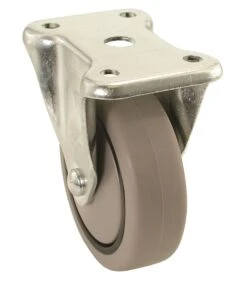 CASTER SOFT TPR: 3″ (75mm) Rigid Plate