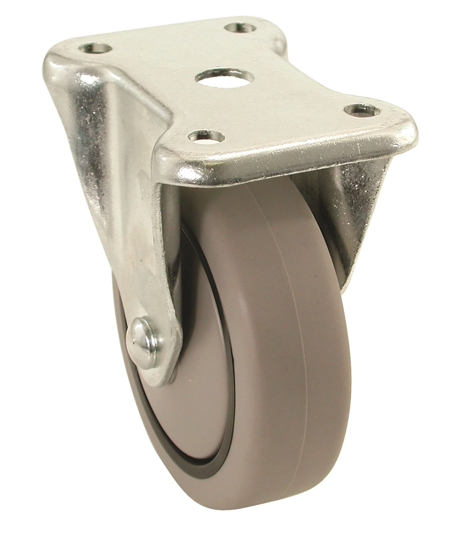 CASTER SOFT TPR: 3″ (75mm) Rigid Plate 3 CASTER SOFT TPR: 3″ (75mm) Rigid Plate